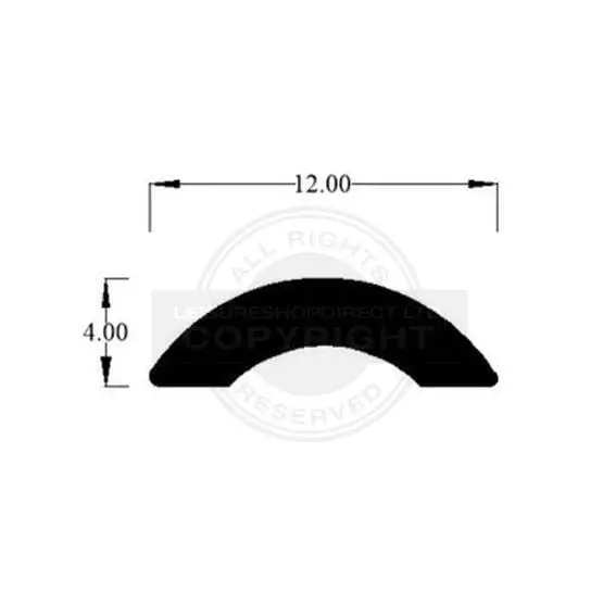 Herzim Strip 110 infill [Screw Cover Strip] for aluminium extrusions image 3